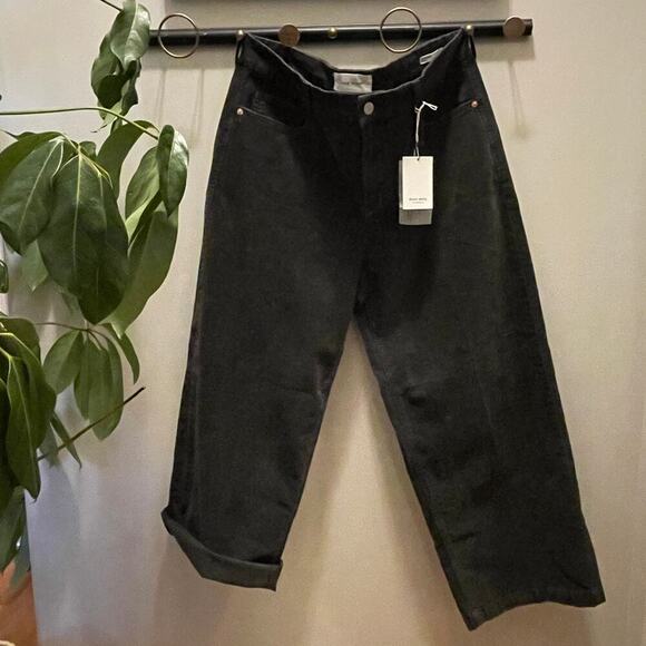 Dear John Audrey Wide Leg Corduroy Pants | Forest Pine, Olive, 32P, NWT - Picture 10 of 10